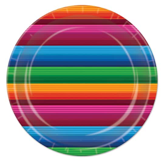 Beistle Fiesta Serape Paper Plates, 16ct.